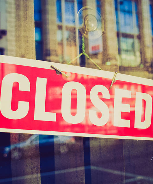 Closed banks