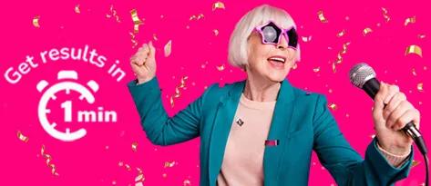 Happy & singing seniors image