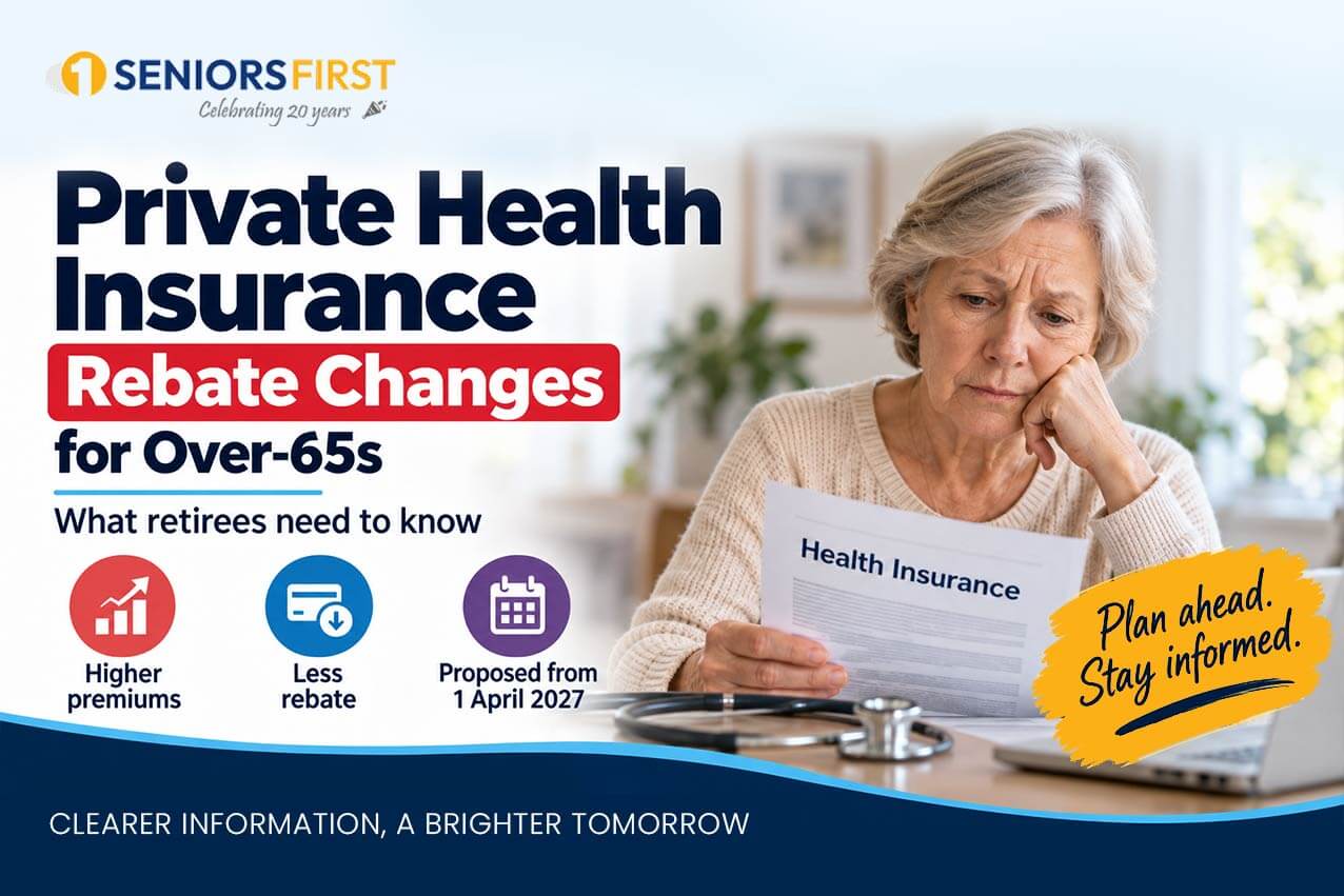 private health insurance rebate changes over 65
